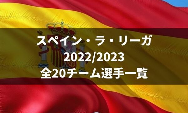 サッカー ラ リーガ 22 23 全チーム選手一覧 ラ リ ル レ ロイすん