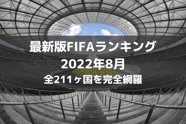 最新版 Fifa世界ランキング 1位 最下位までを完全網羅